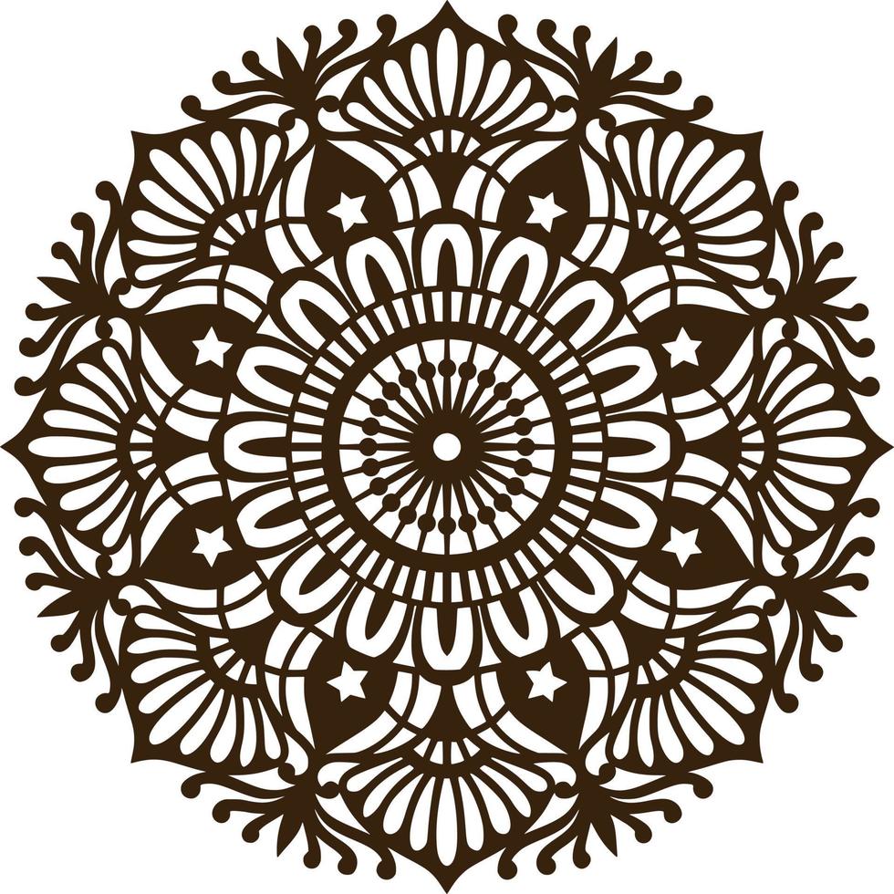 Mandala Print Background vector