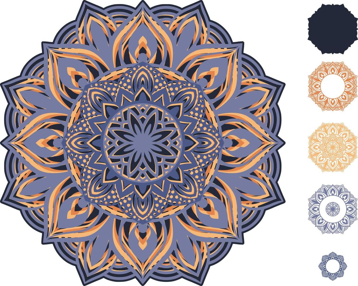 Mandala Print Background Laser Cut file vector