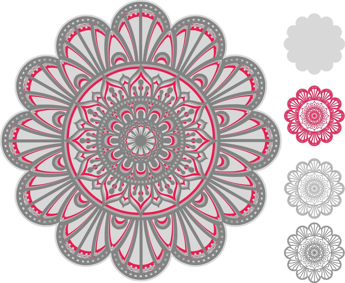 Mandala Print Background Laser Cut file vector