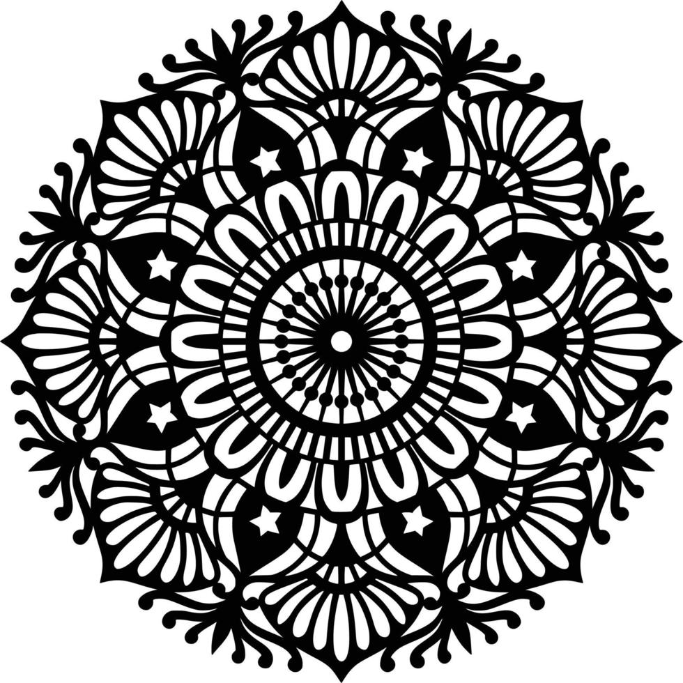 Mandala Print Background vector