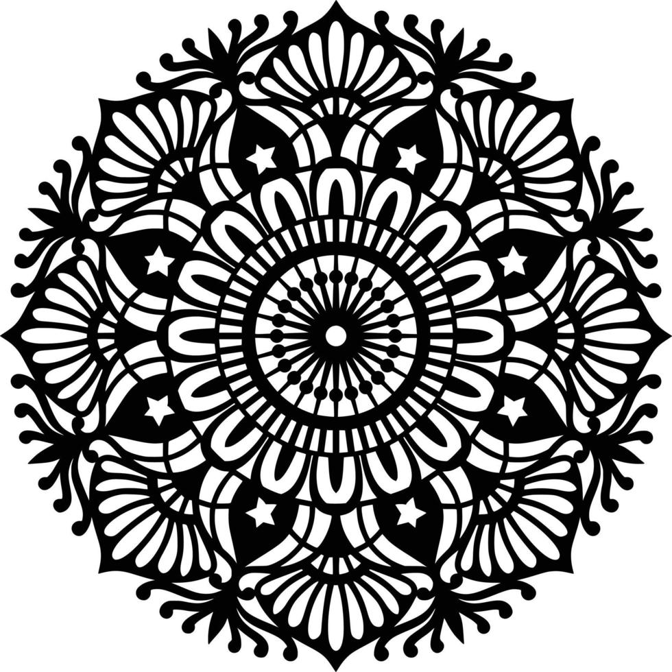 fondo estampado mandala vector