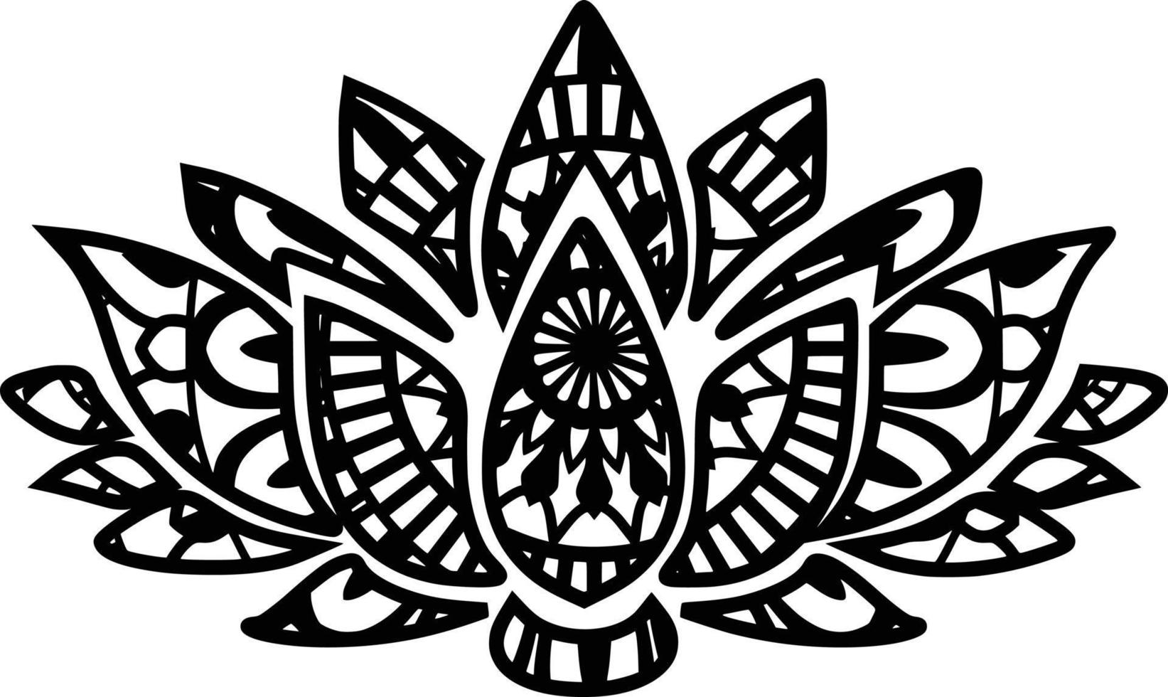 Mandala Print Background vector