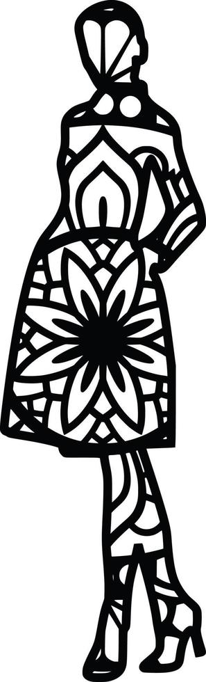 fondo estampado mandala vector