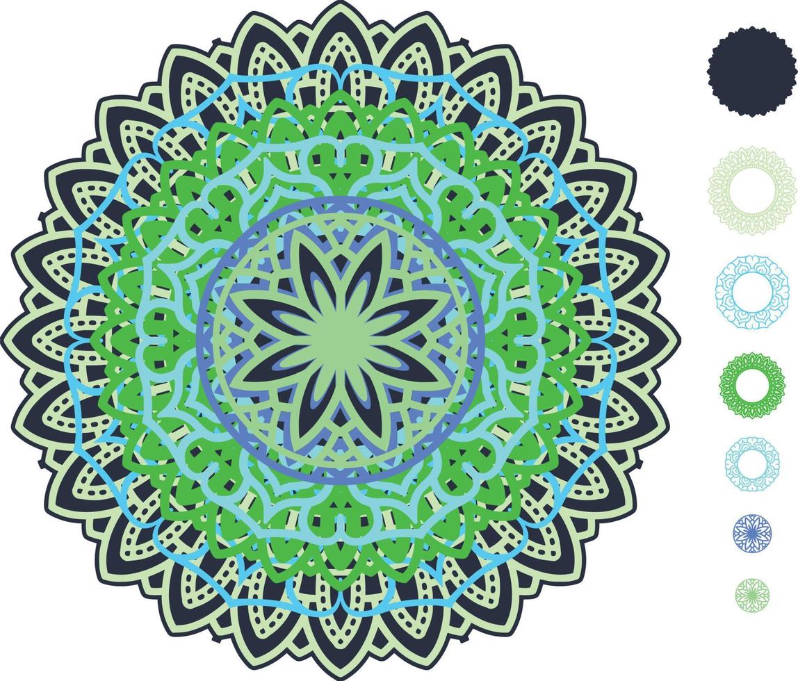 Mandala Print Background Laser Cut file vector