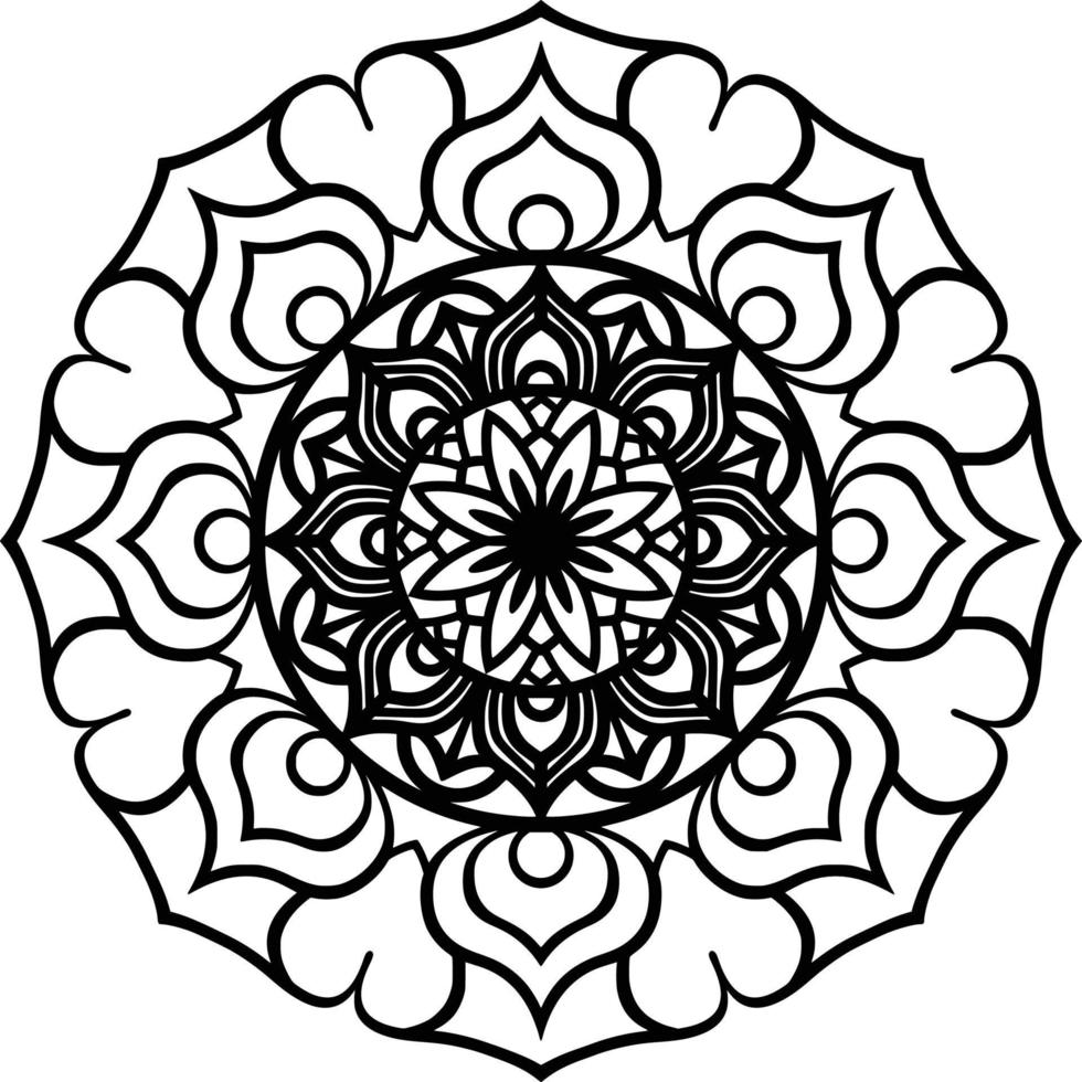Mandala Print Background vector