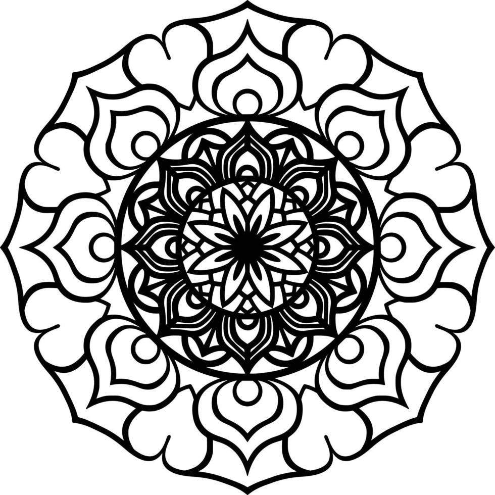 Mandala Print Background vector