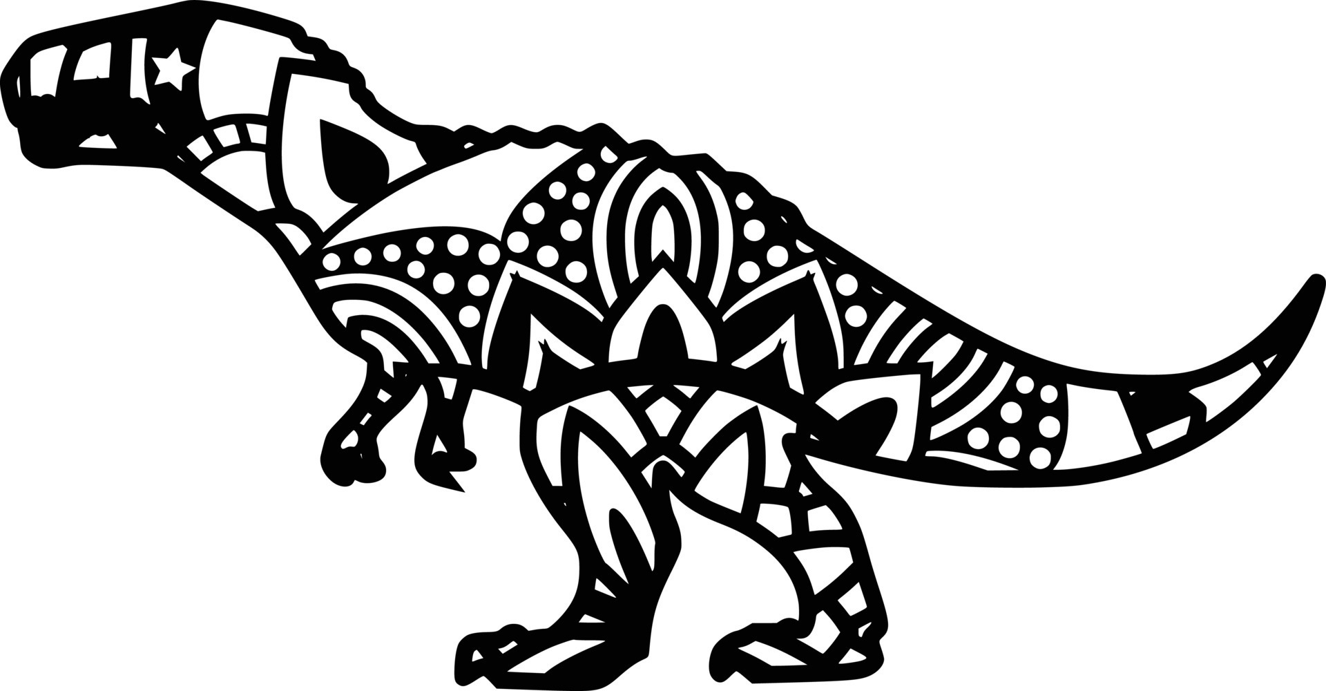 Animal Mandala Print 9658588 Vector Art at Vecteezy