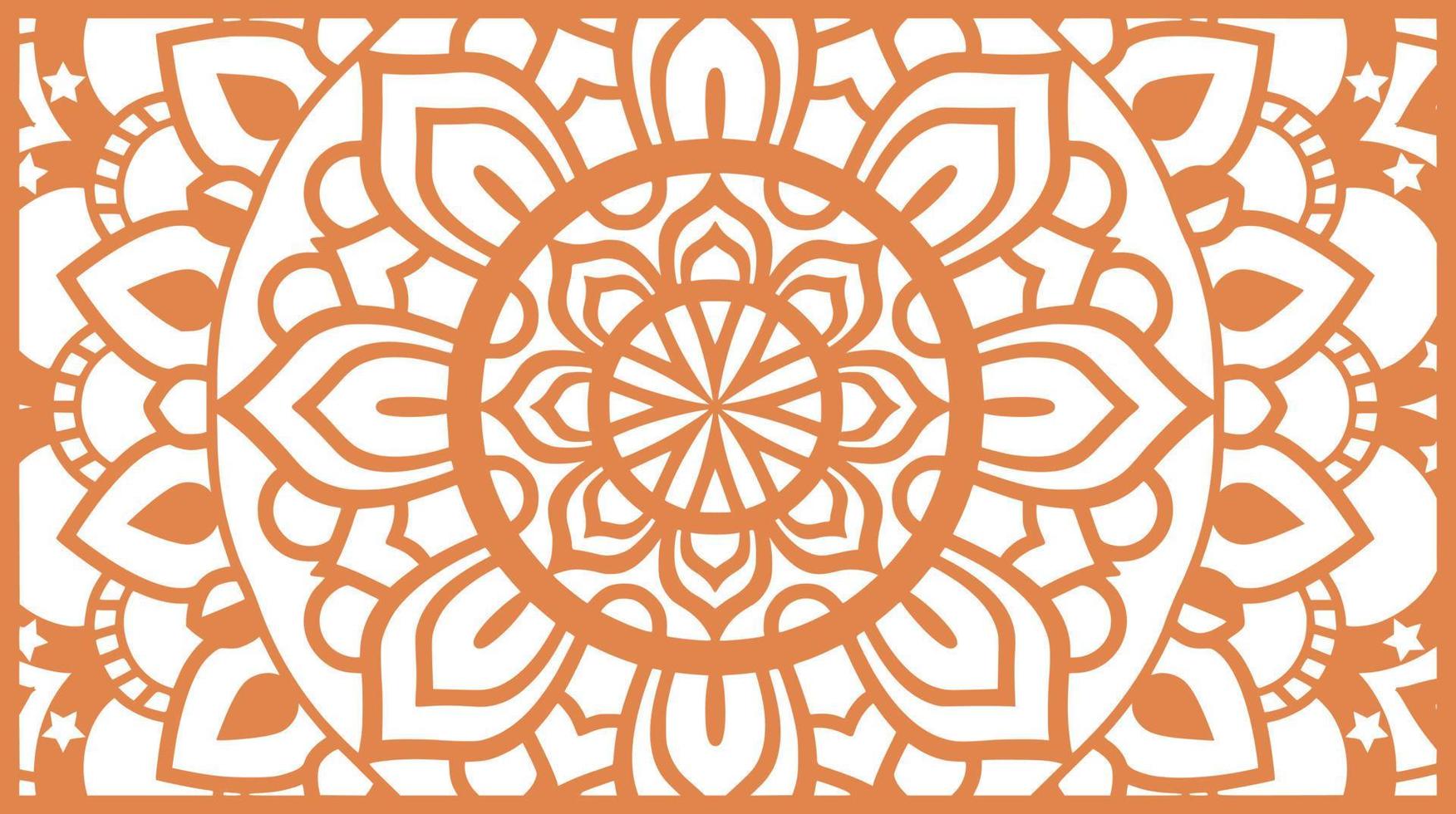 Mandala Print Background vector