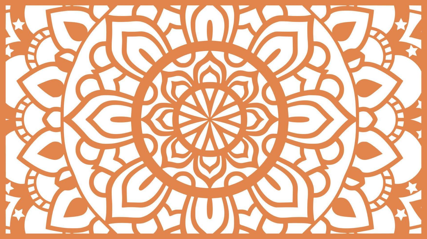 Mandala Print Background vector