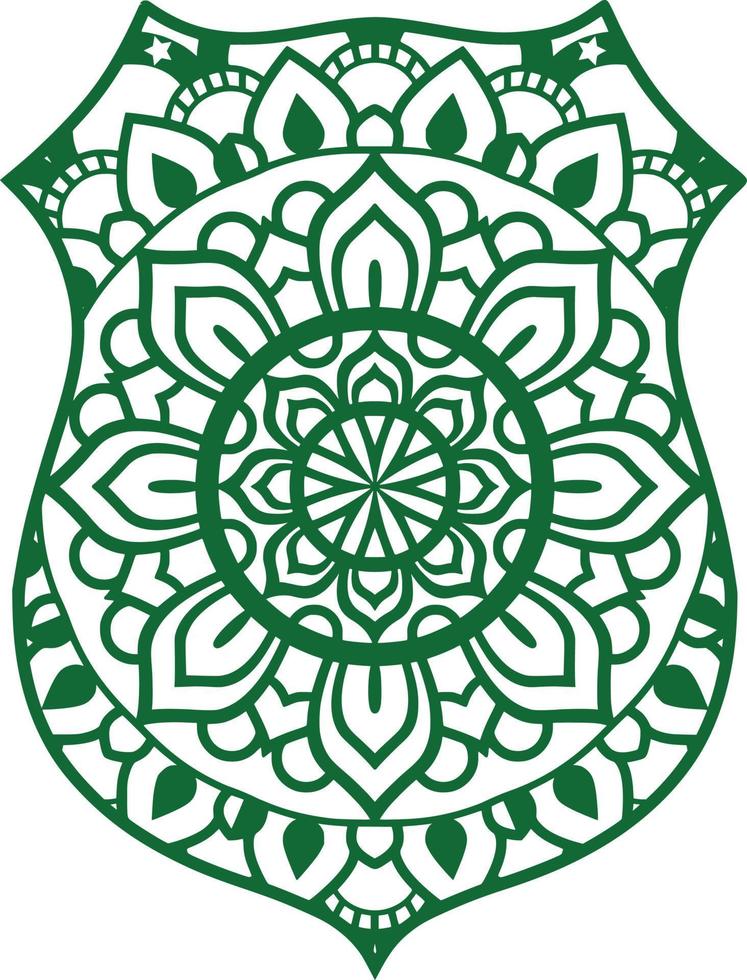 Mandala Print Background vector