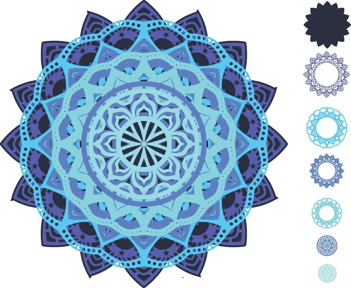 Mandala Print Background Laser Cut file vector