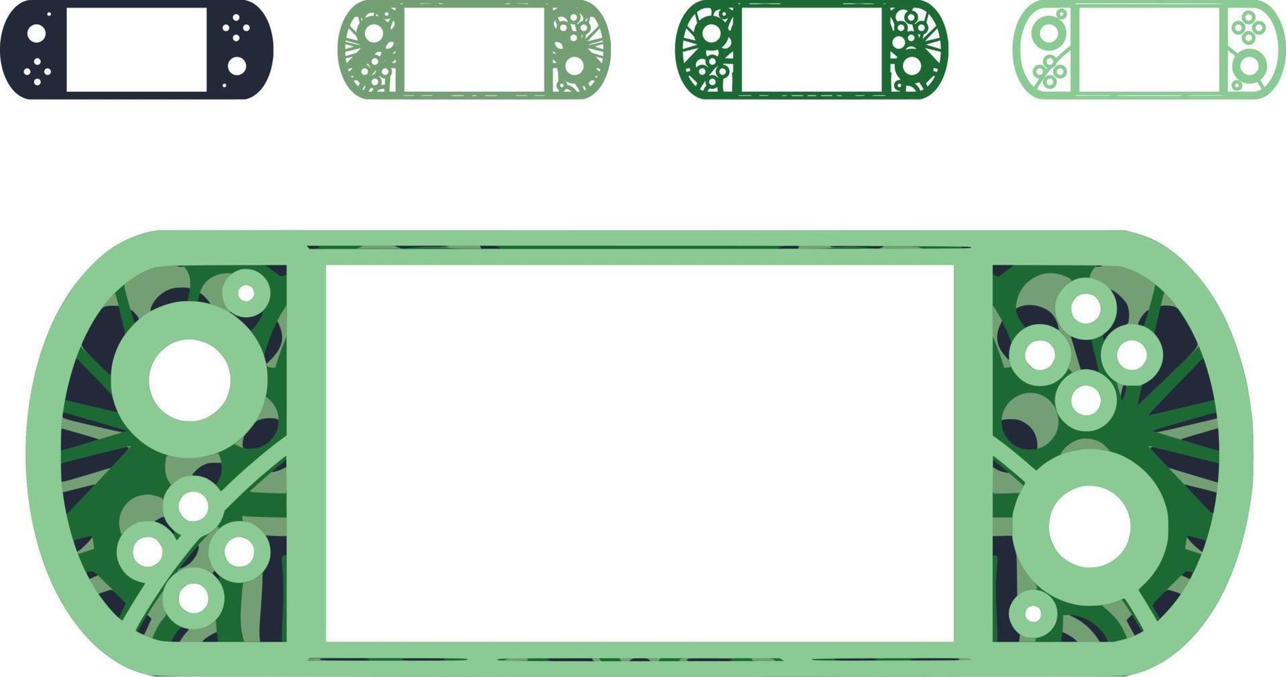 Game Controller  Mandala Laser Cut File vector