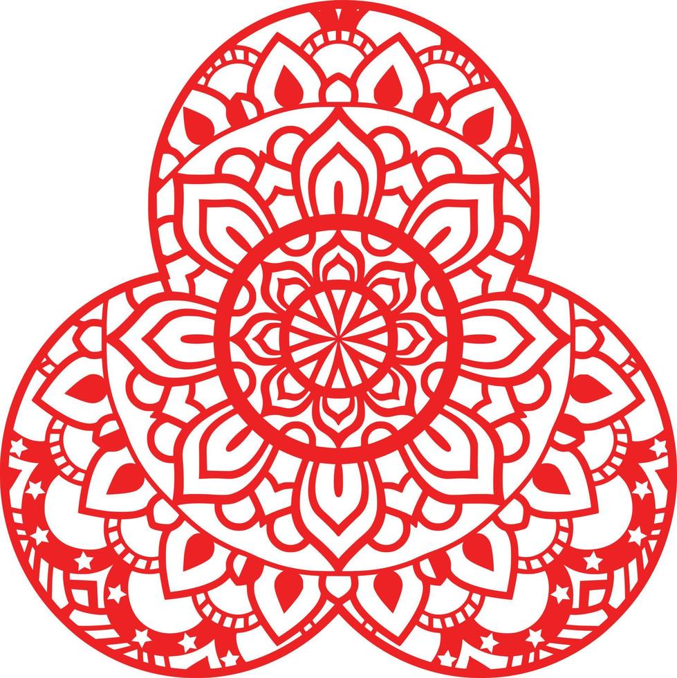 Mandala Print Background vector