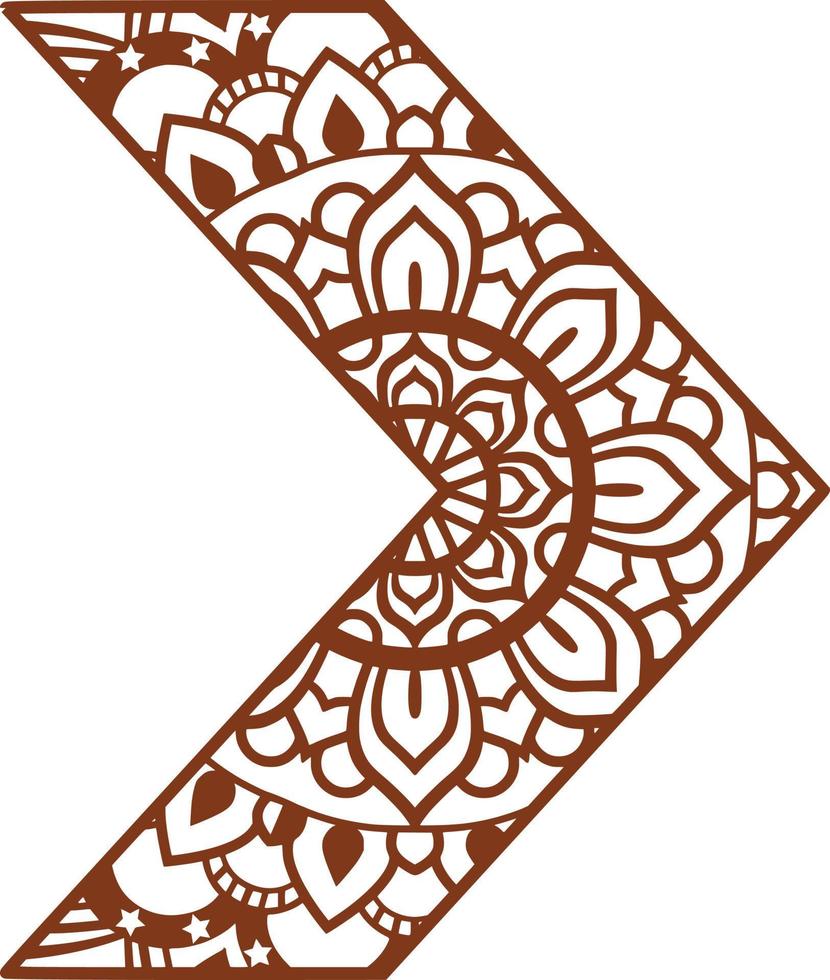 Mandala Print Background vector