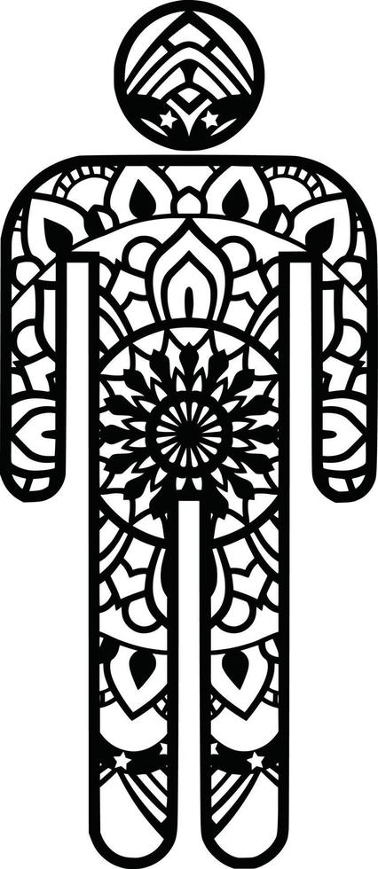 Mandala Print Background vector