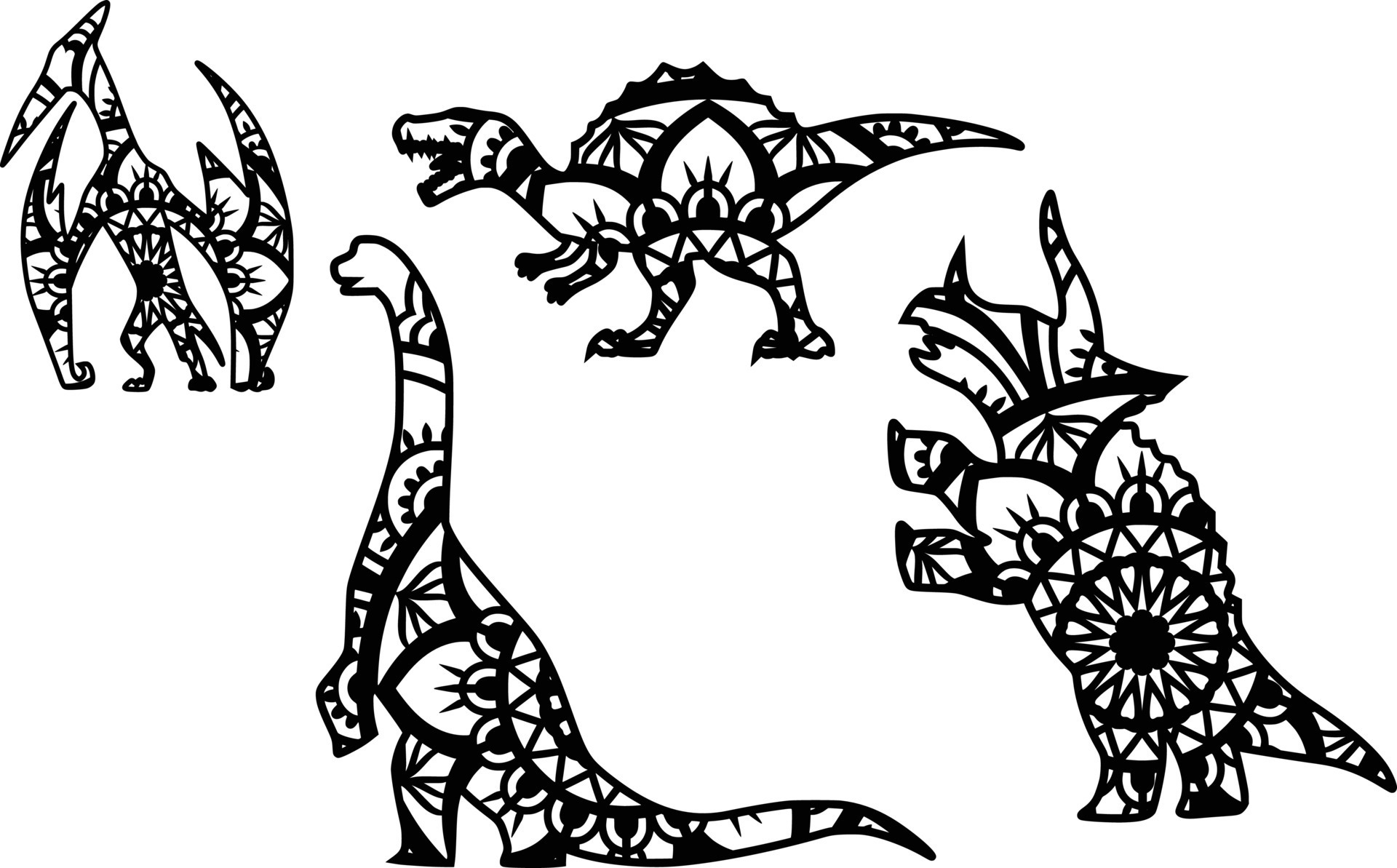 Animal Mandala Print 9658640 Vector Art at Vecteezy