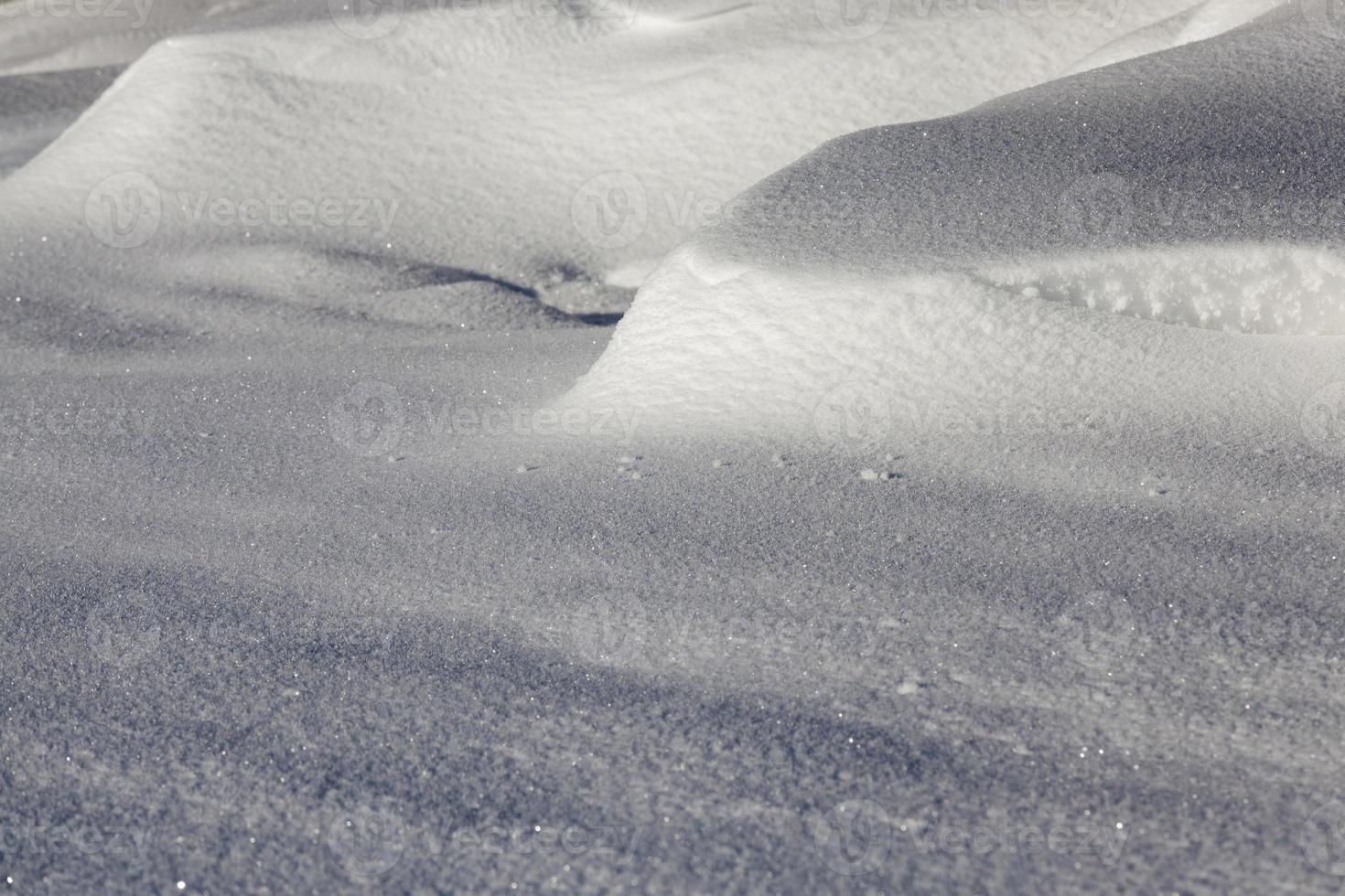 Deep snow drifts photo