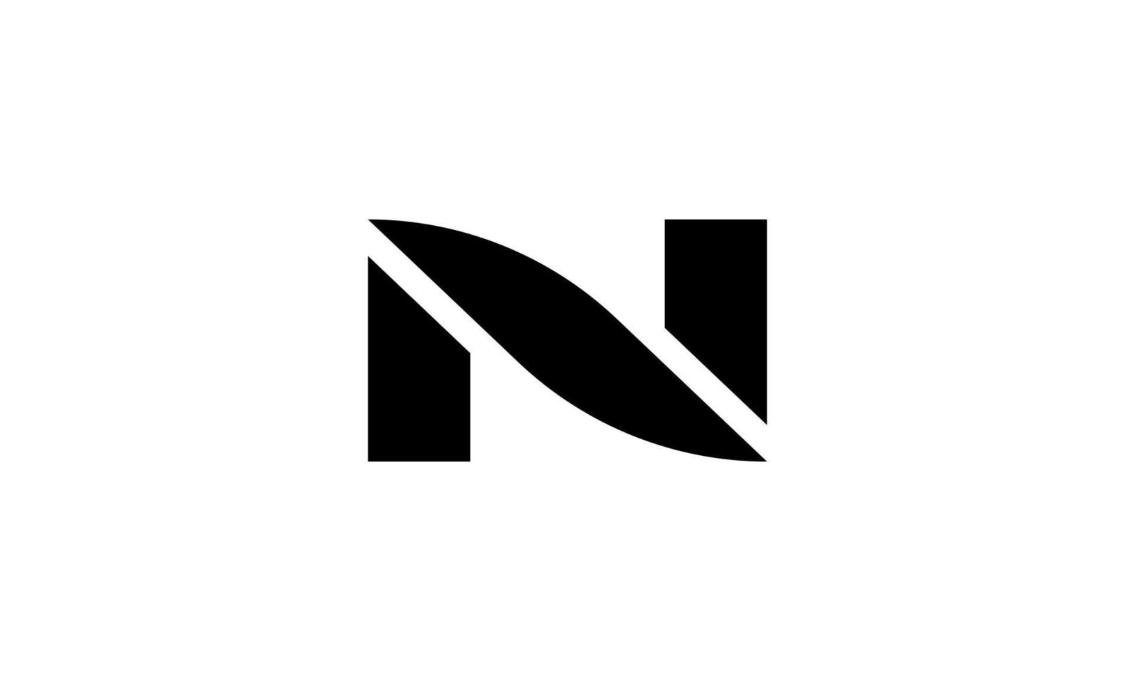 logotipo de la letra n. n logo icono diseño vector ilustración vector gratis