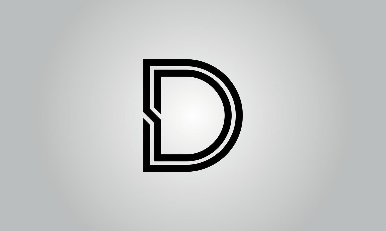 Letter D vector logo free template Free Vector