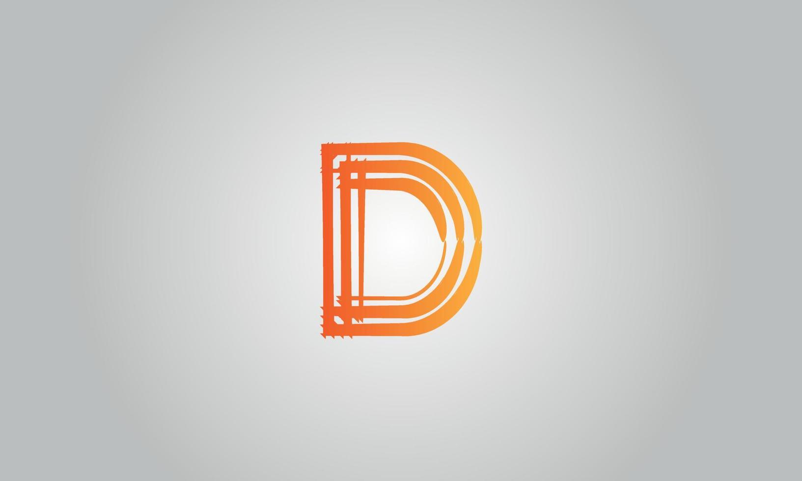 Letter D vector logo free template Free Vector