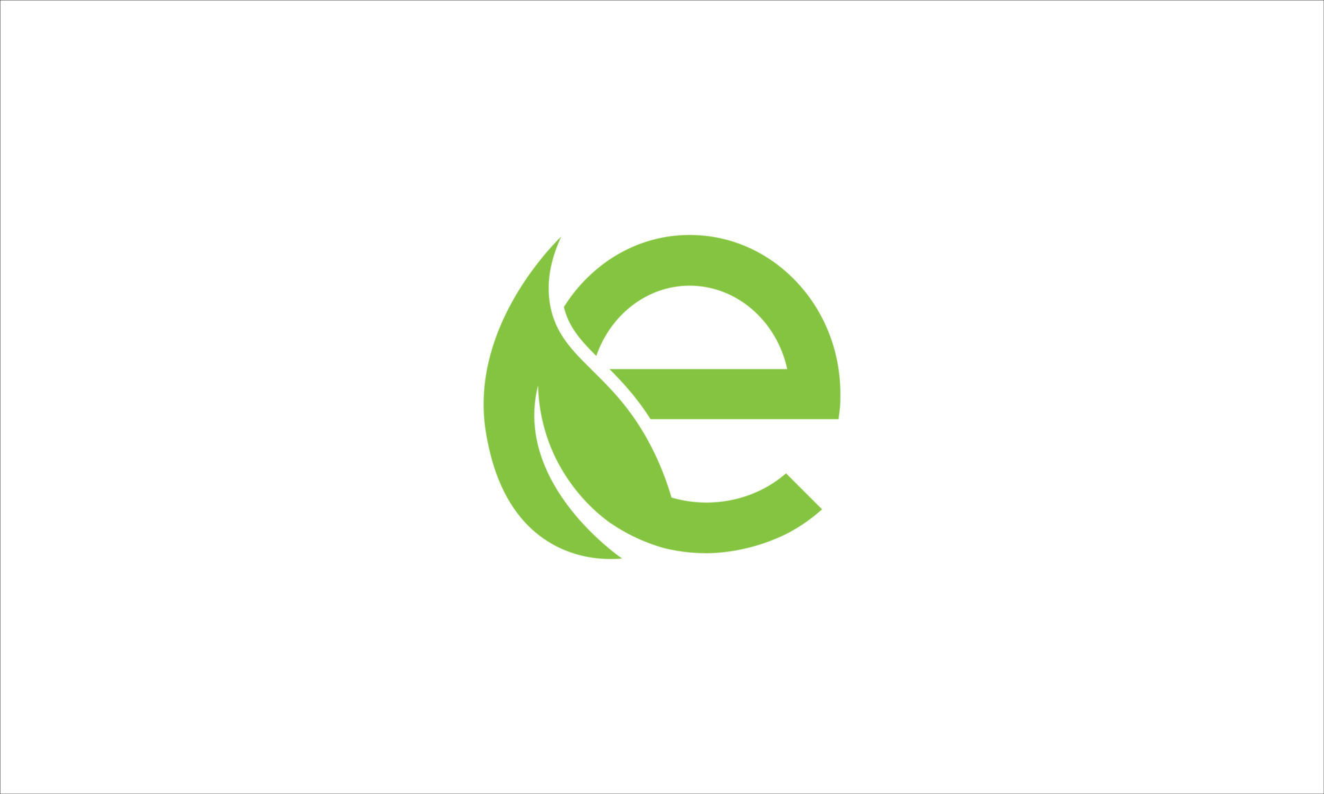 letter E leaf logo. E leaf logo icon design vector illustration ...