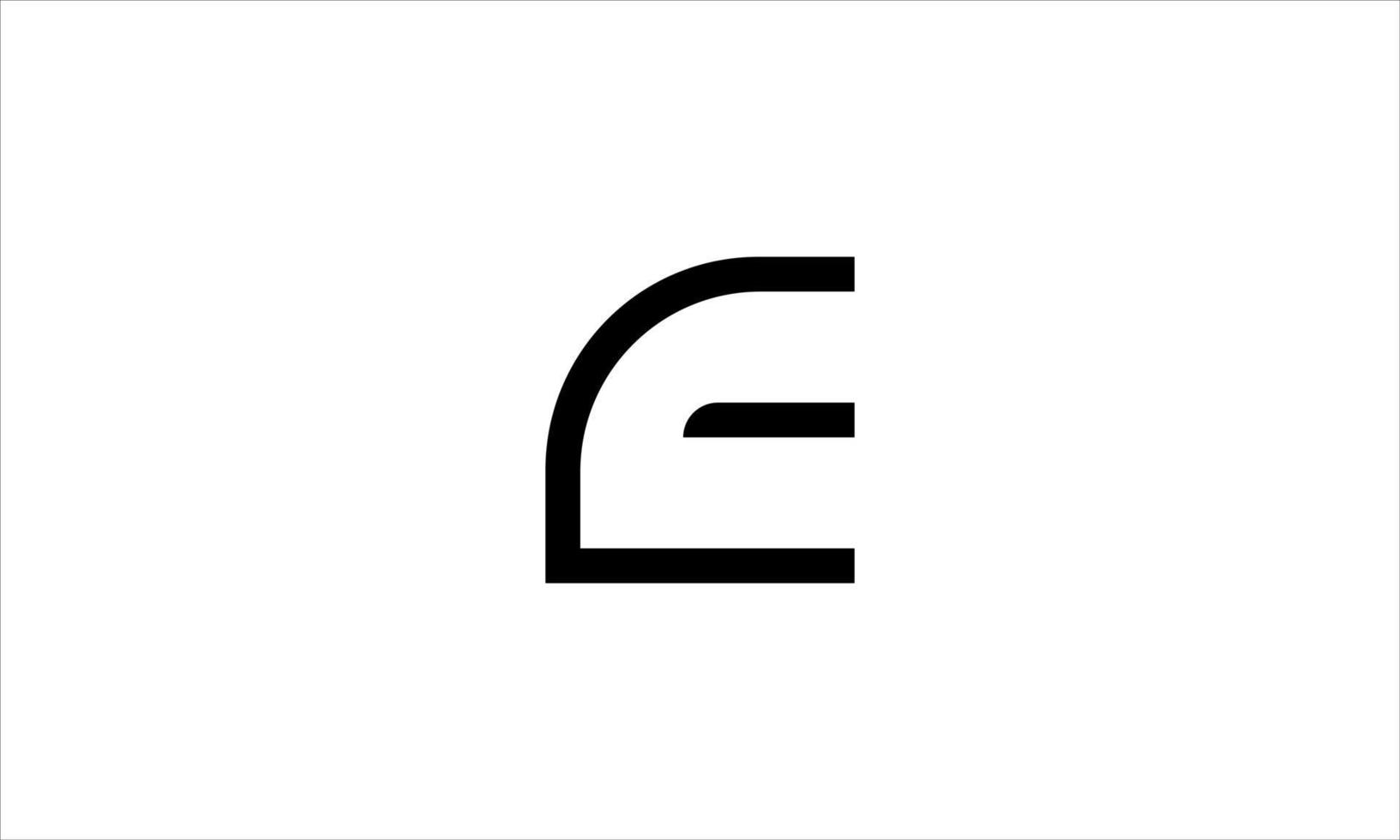 logotipo de la letra e. mi. Ilustración de vector de diseño de icono de logotipo e.