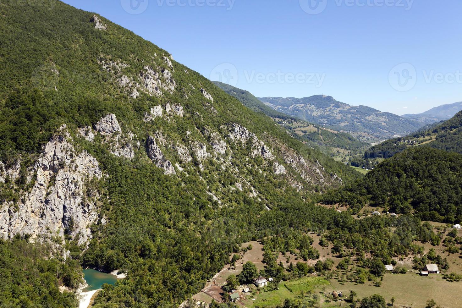 mountain district and sky photo