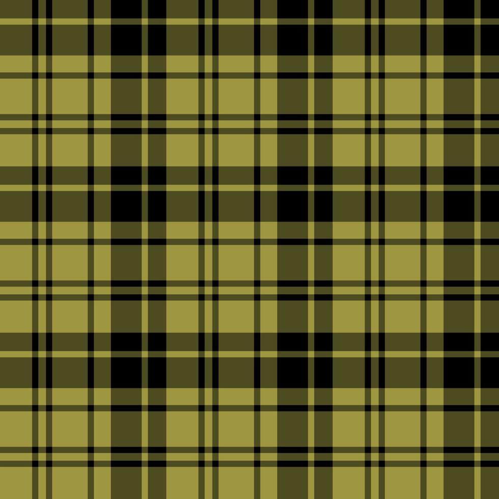 Seamless pattern in amazing black and olive colors for plaid, fabric, textile, clothes, tablecloth and other things. Vector image.