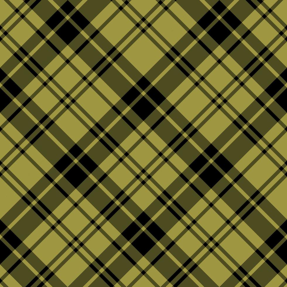 Seamless pattern in amazing black and olive colors for plaid, fabric, textile, clothes, tablecloth and other things. Vector image. 2