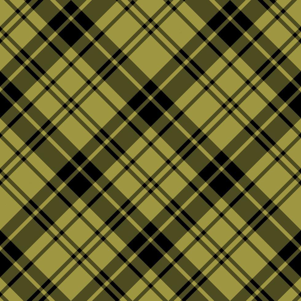 Seamless pattern in amazing black and olive colors for plaid, fabric, textile, clothes, tablecloth and other things. Vector image. 2