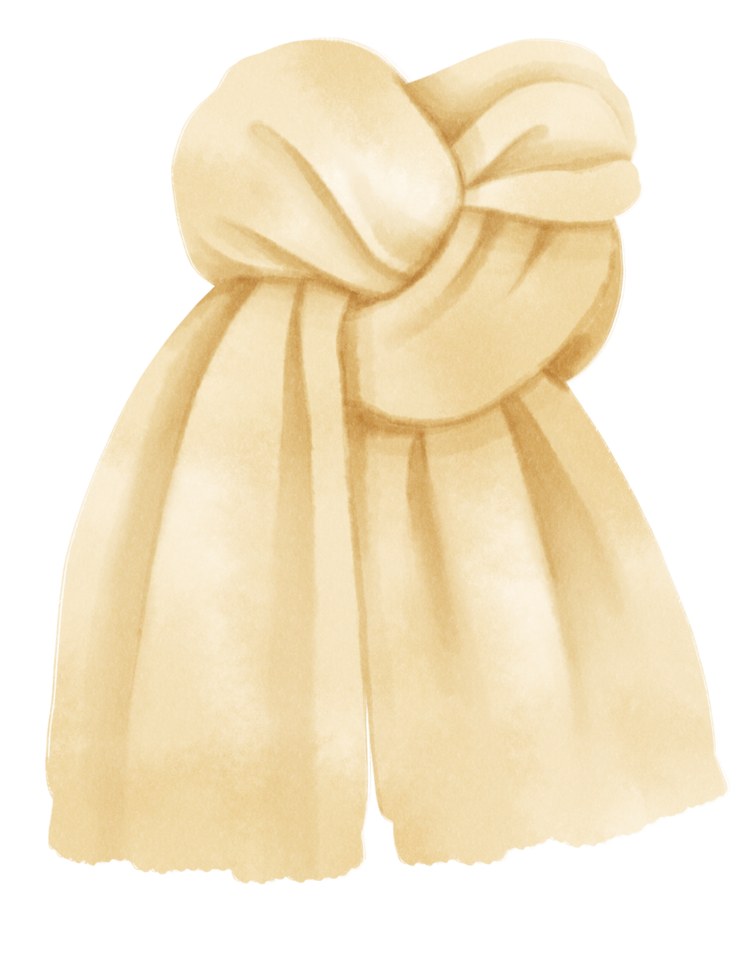 Scarf illustration watercolor hand painted 9659666 PNG