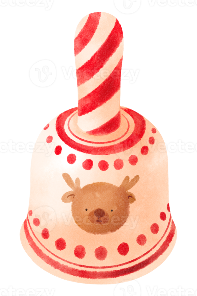 weihnachtsglockenillustrationen aquarellstile png