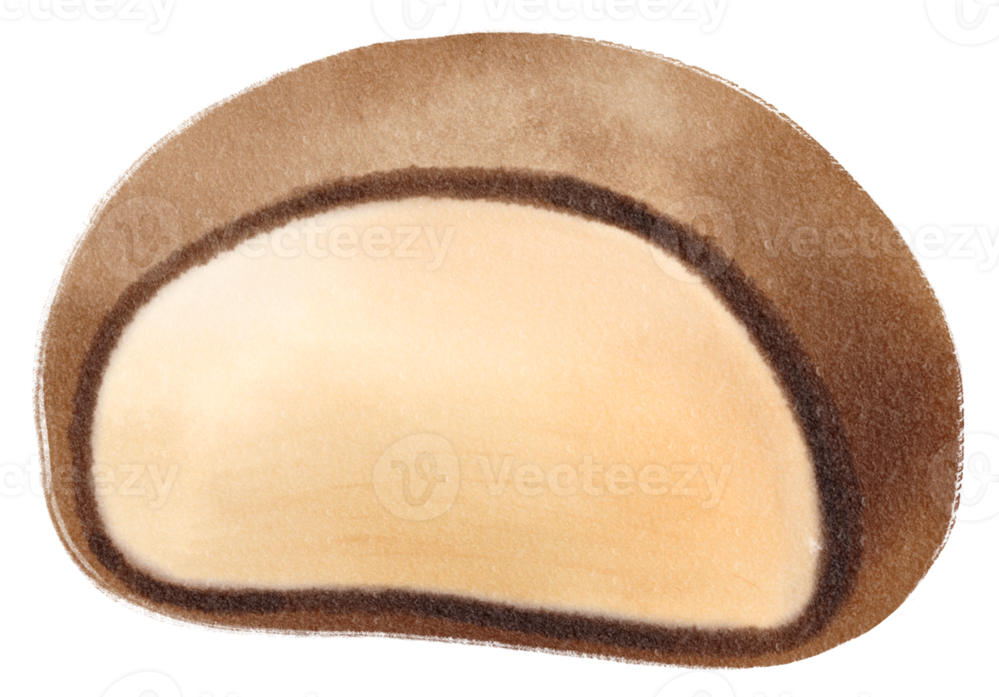 Mochi watercolor illustration png