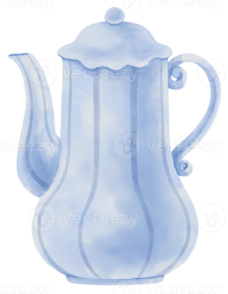 theepot aquarel illustratie png