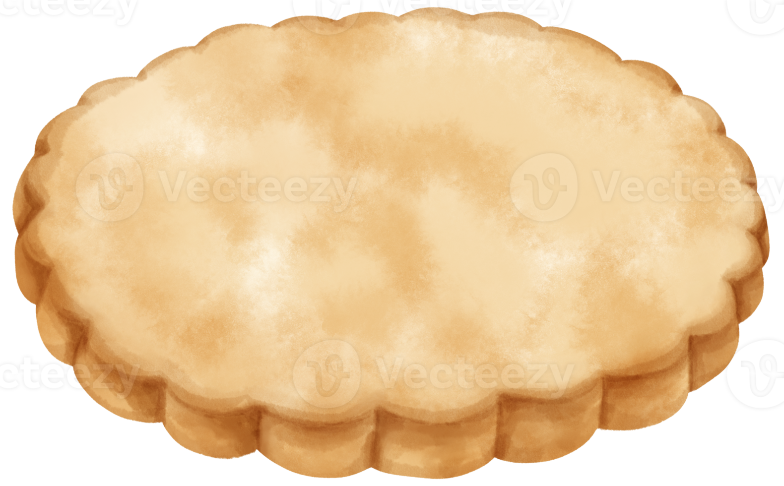 Watercolor cookies illustration png