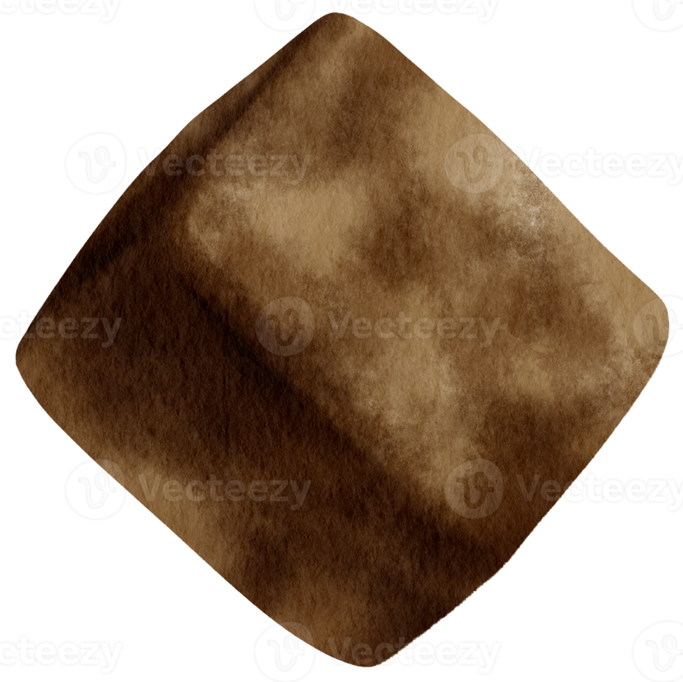 watercolor chocolate cube png