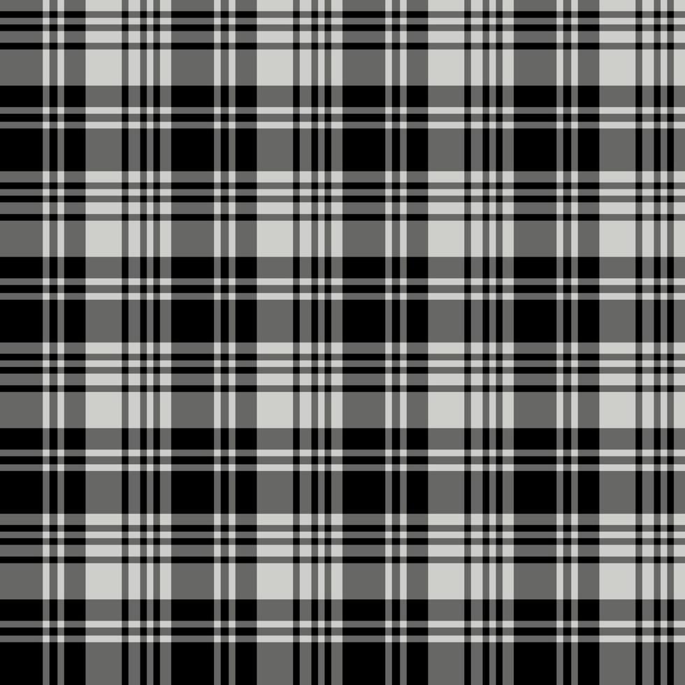 patrón impecable en increíbles y acogedores colores gris y negro para tela escocesa, tela, textil, ropa, mantel y otras cosas. imagen vectorial vector