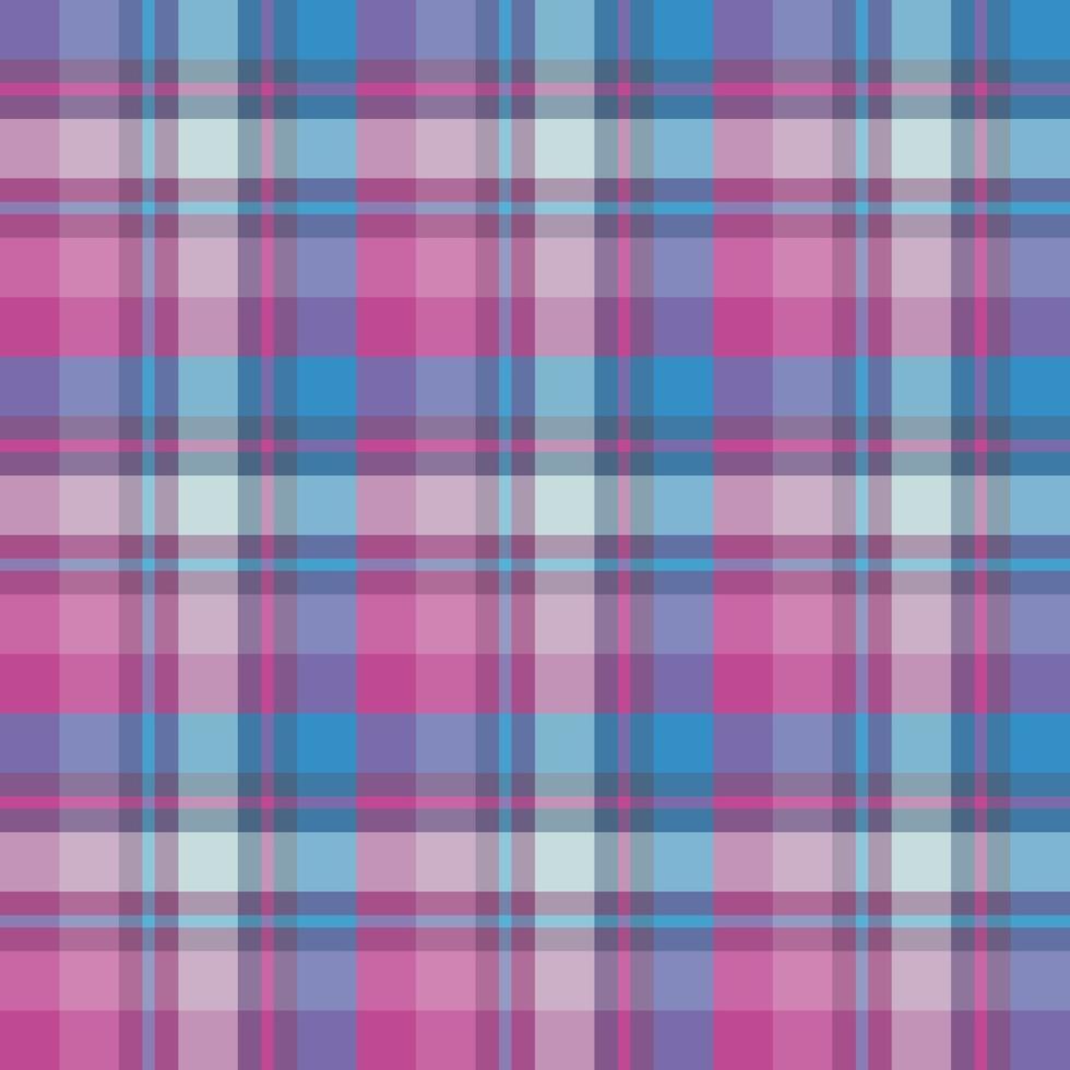 Seamless pattern in amazing bright pink and blue colors for plaid, fabric, textile, clothes, tablecloth and other things. Vector image.