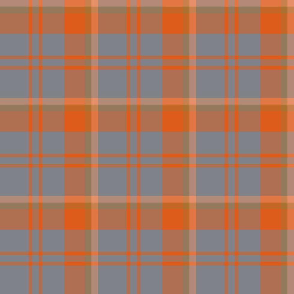 Seamless pattern in amazing orange and grey colors for plaid, fabric, textile, clothes, tablecloth and other things. Vector image.