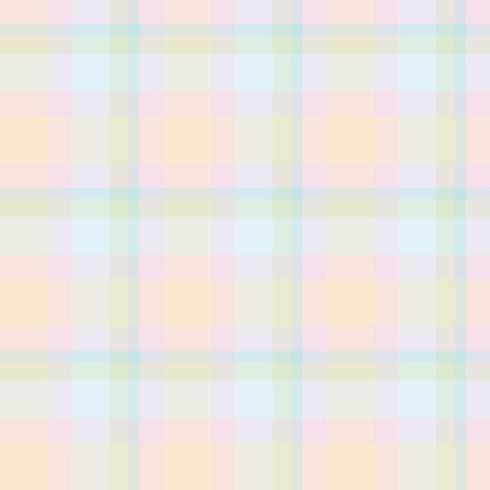 Seamless pattern in pastel pink, green, blue and yellow colors for plaid, fabric, textile, clothes, tablecloth and other things. Vector image.