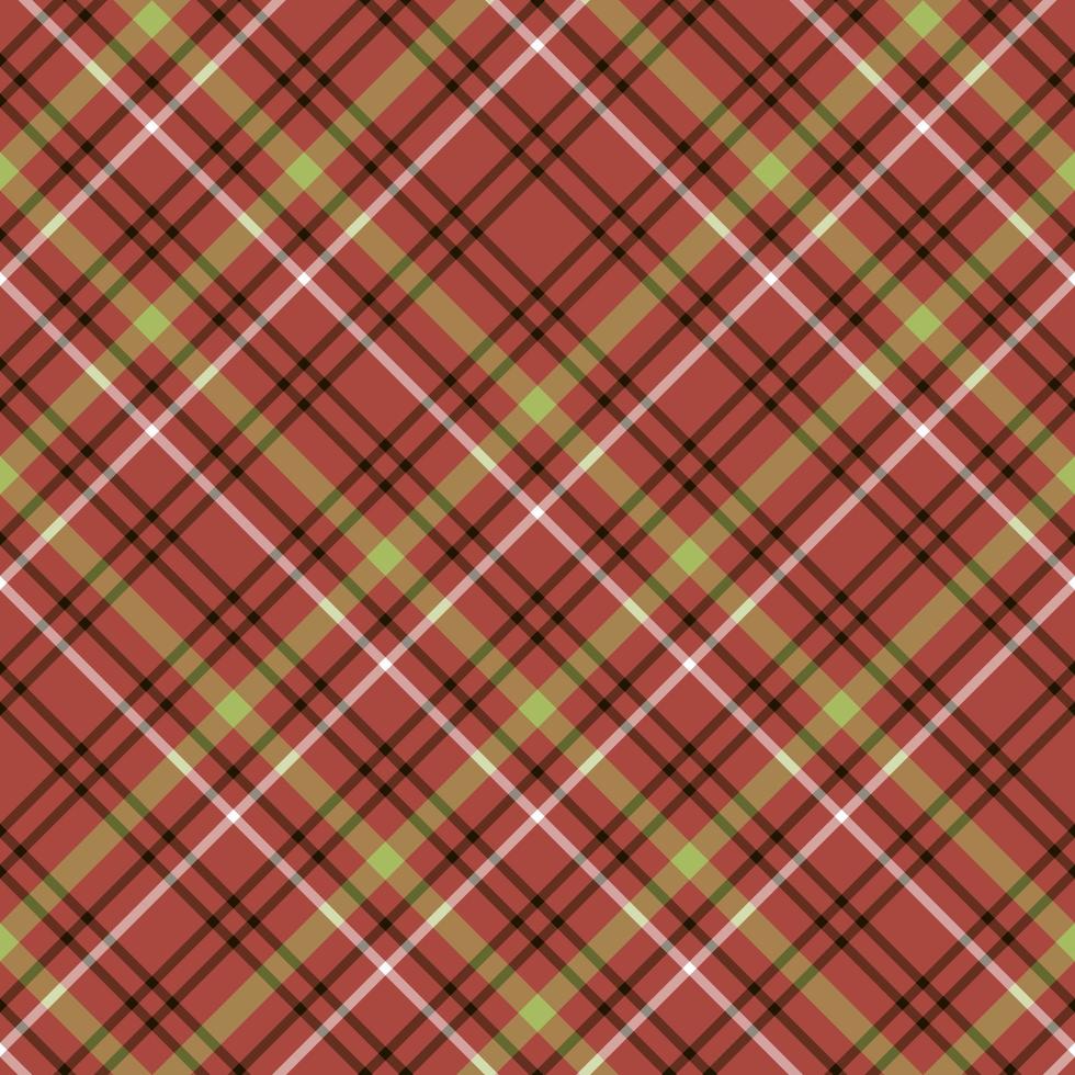 Seamless pattern in red, black, white, green colors for plaid, fabric, textile, clothes, tablecloth and other things. Vector image.