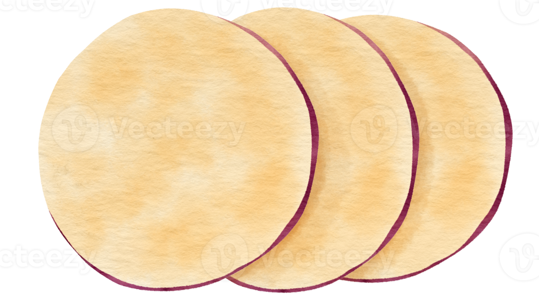 Sweet potato watercolor illustration png