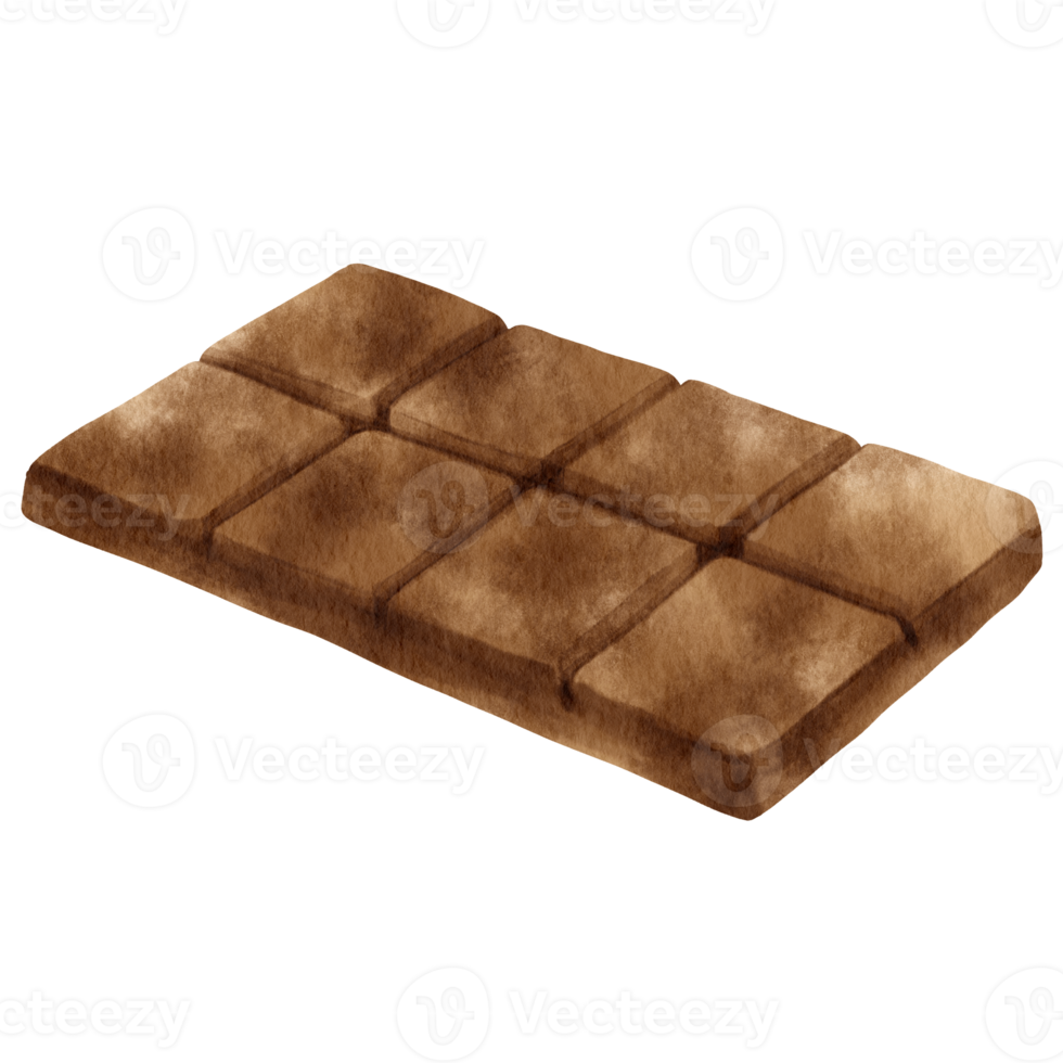 watercolor chocolate bar png