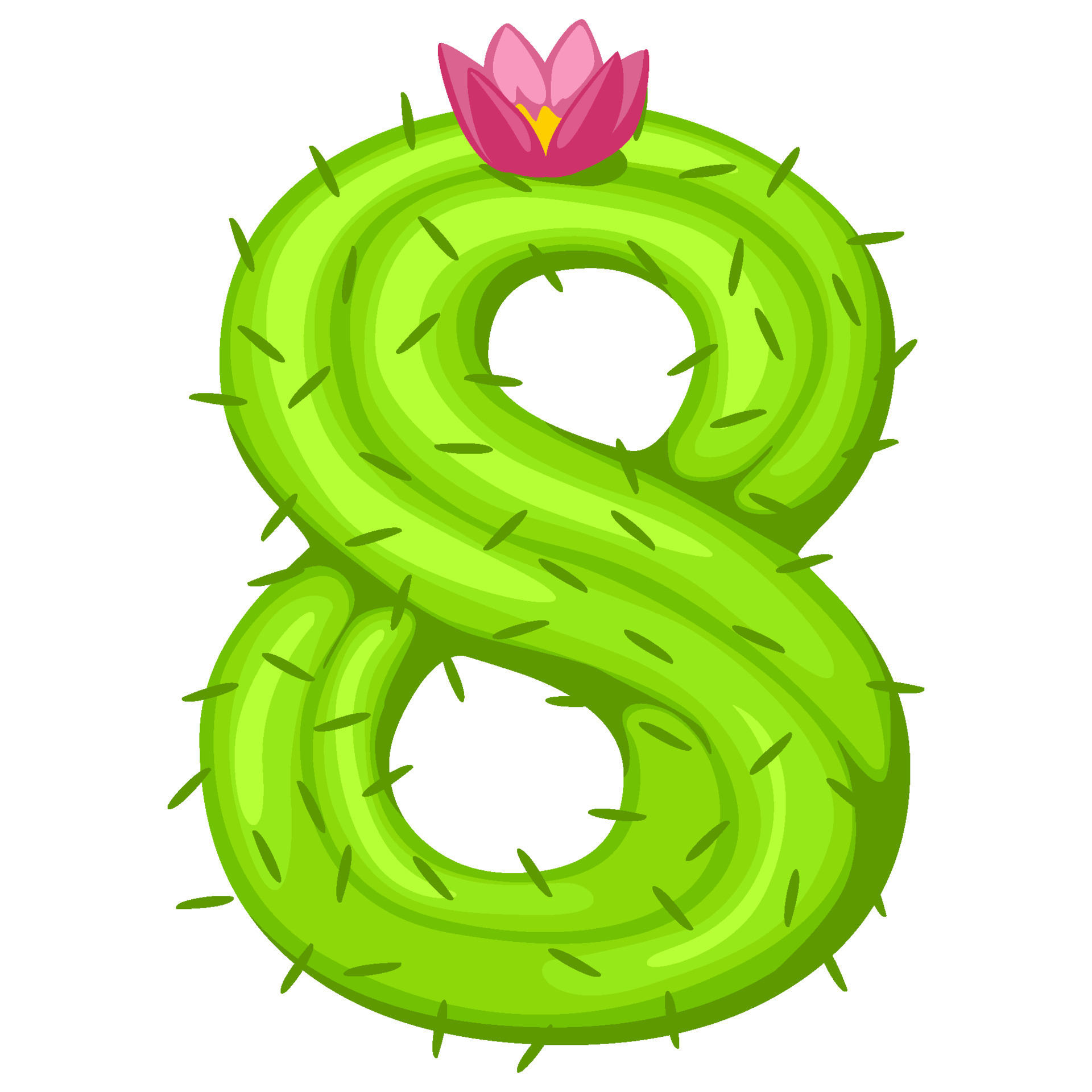 cactus de dibujos animados número ocho con fuente de flores números para niños. figura verde 8 9660808 Vector en Vecteezy cactus de dibujos animados número ocho con fuente de flores números para niños. figura verde 8 9660808 Vector en Vecteezy