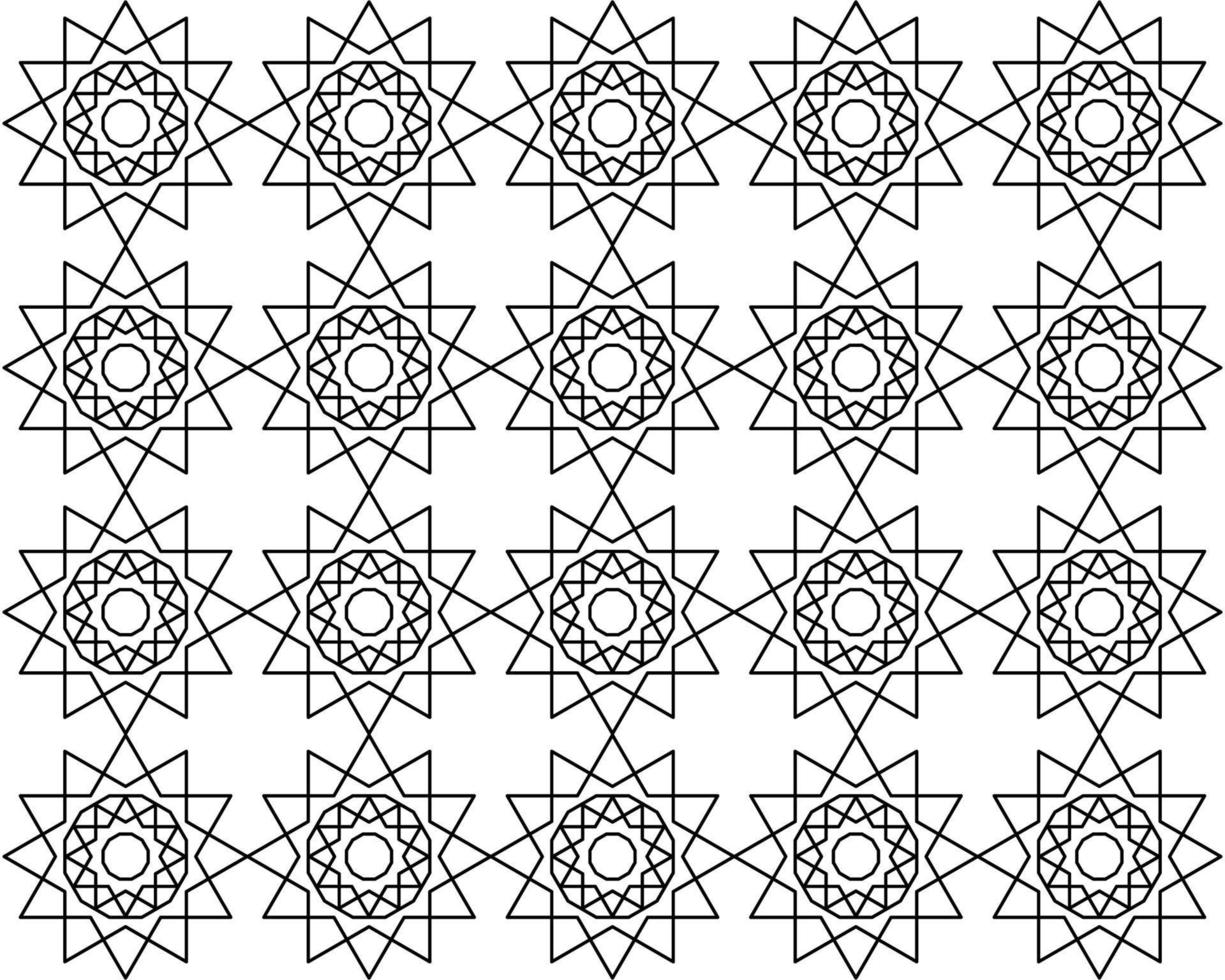 patrón transparente de vector. elementos de diseño geométrico de fondo de patrón de pentágono. diseño de estilo de línea. diseño simple editable vector