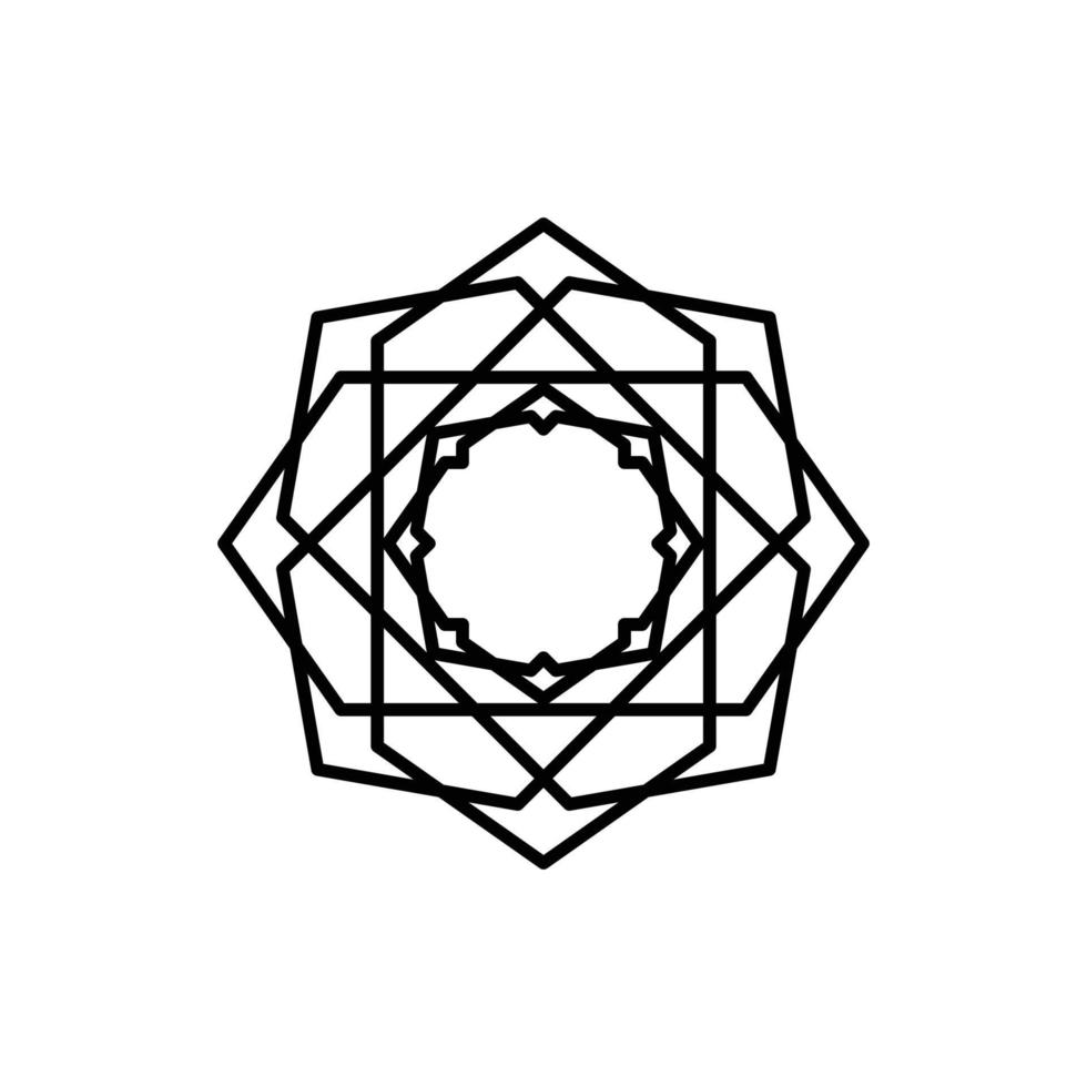 Square Pattern Abstract Geometric Design Elements. Line style design. simple design editable vector