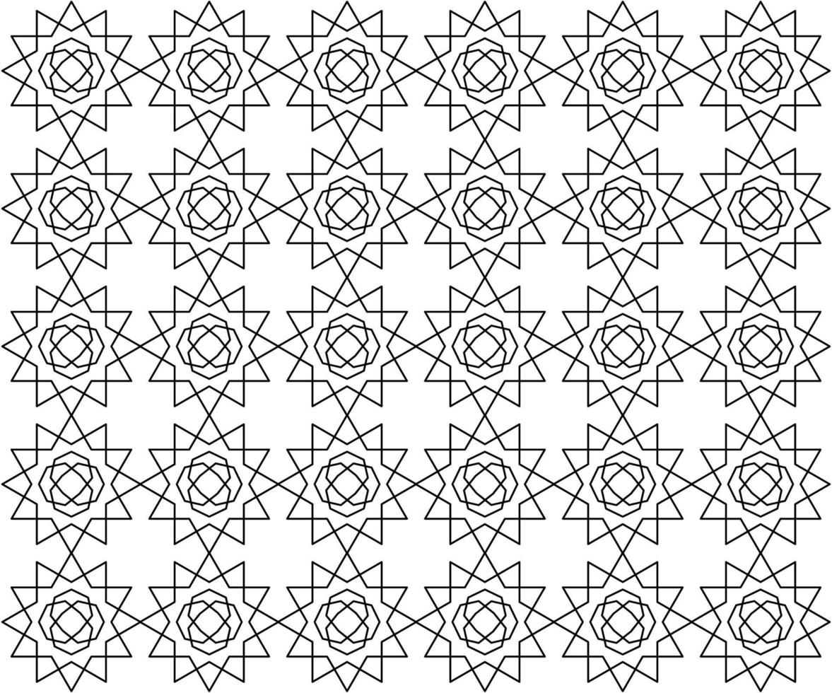 Vector seamless pattern. Pentagon Pattern Background Geometric Design Elements. Line style design. simple design editable