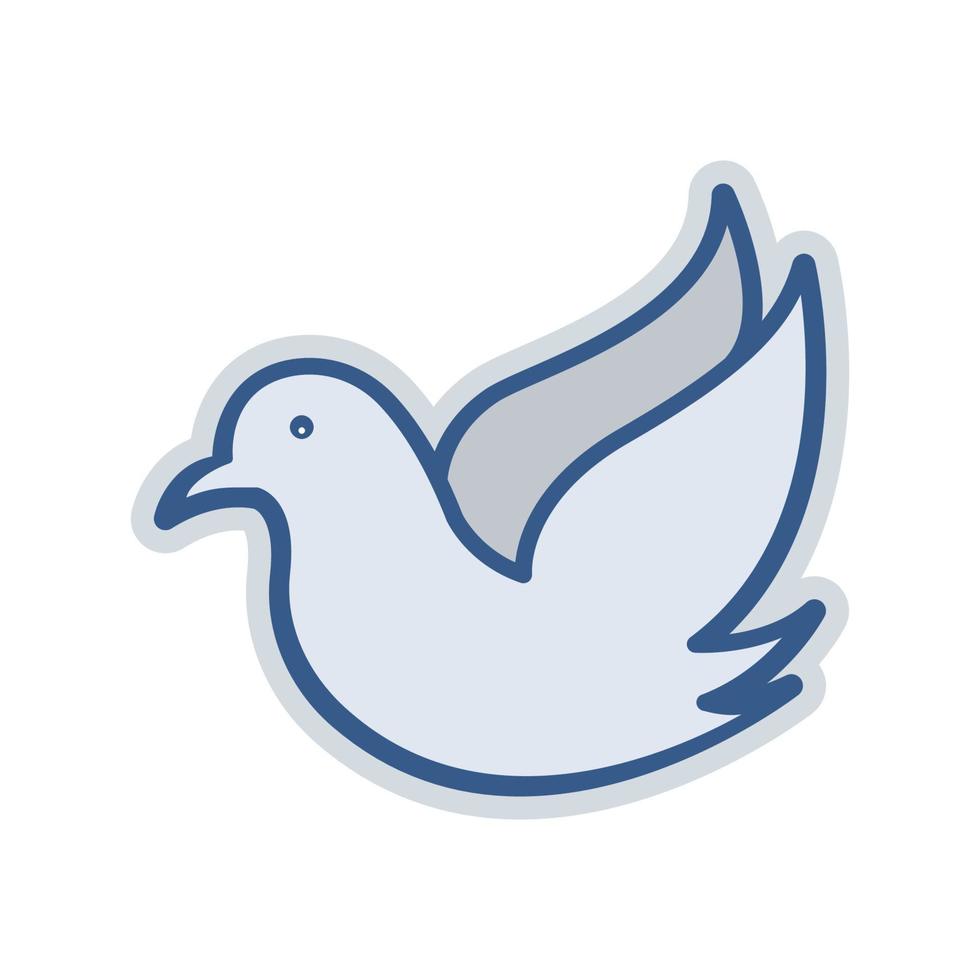Pigeons icon. Icon related to wedding. colored icon style. suitable for sticker. Simple design editable vector