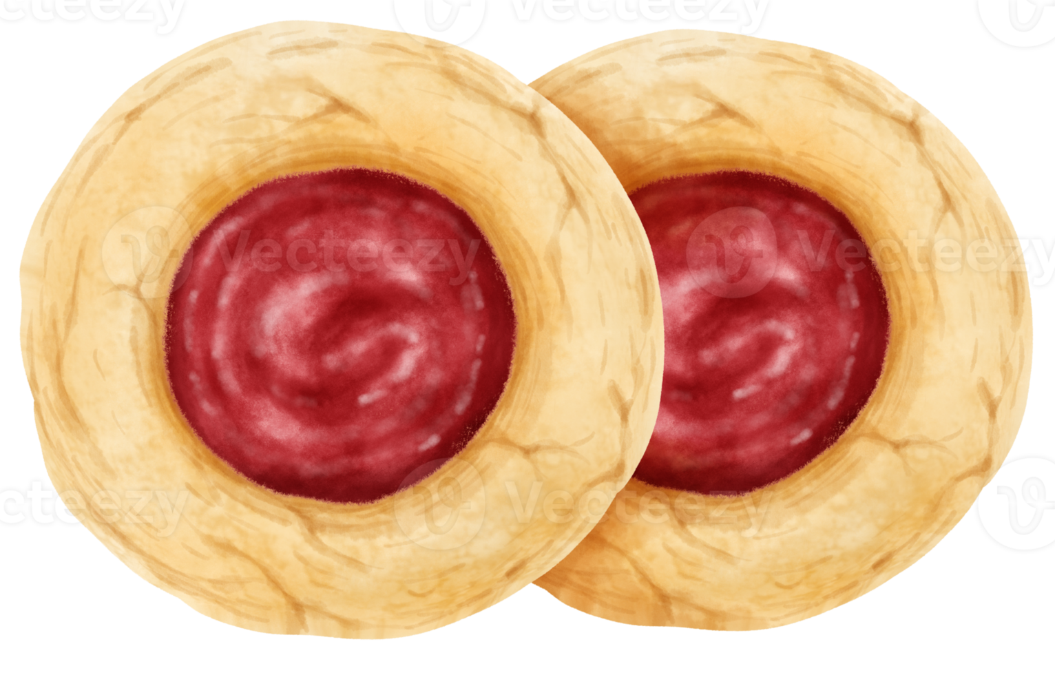 aquarel koekjes illustratie png