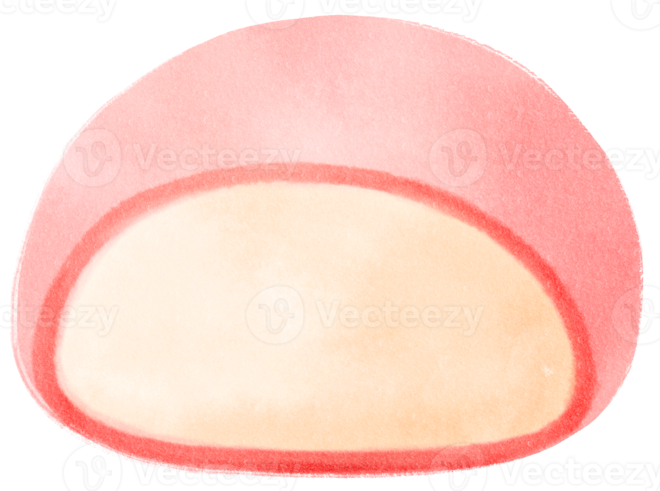 illustration aquarelle mochi png